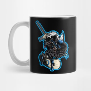 Q Honey Badger Mascot Mug
